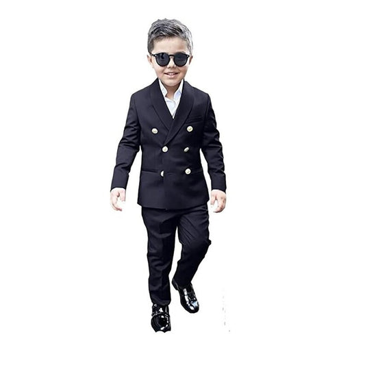 Boy Suit 2 Piece Kids Double Breast Suit for Wedding